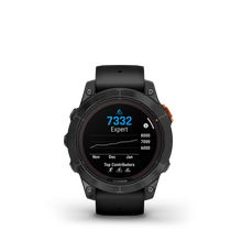 Load image into Gallery viewer, Garmin | FENIX 7 PRO SOLAR, SZÜRKE, FEKETE SZILIKON SZÍJJAL