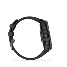 Load image into Gallery viewer, Garmin | FENIX 7X PRO SOLAR, SZÜRKE, FEKETE SZILIKON SZÍJJAL