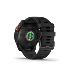 Load image into Gallery viewer, Garmin | FENIX 7X PRO SOLAR, SZÜRKE, FEKETE SZILIKON SZÍJJAL