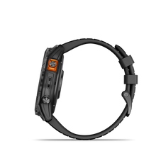 Load image into Gallery viewer, Garmin | FENIX 7X PRO SOLAR, SZÜRKE, FEKETE SZILIKON SZÍJJAL