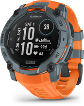 Load image into Gallery viewer, Garmin | INSTINCT 3, 50mm Solar, Szürke, narancs szíjjal (ED)
