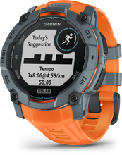 Load image into Gallery viewer, Garmin | INSTINCT 3, 50mm Solar, Szürke, narancs szíjjal (ED)