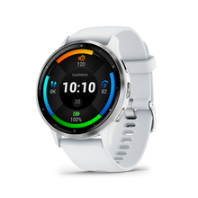 Lade das Bild in den Galerie-Viewer, Garmin | VENU 3 HOMOKKŐ, EZÜST KERETTEL, SZILIKON SZÍJJAL