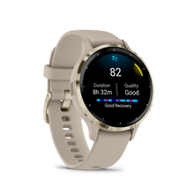 Load image into Gallery viewer, Garmin | VENU 3S FRANCIA SZÜRKE-KRÉMARANY, SZILIKON SZÍJJAL