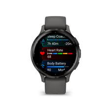Load image into Gallery viewer, Garmin | VENU 3S SZÜRKE, SZÜRKE KERETTEL, SZILIKON SZÍJJAL