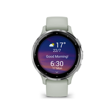Load image into Gallery viewer, Garmin | VENU 3S ZSÁLYA, EZÜST KERETTEL, SZILIKON SZÍJJAL (ED)
