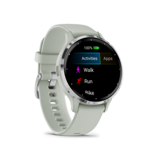 Load image into Gallery viewer, Garmin | VENU 3S ZSÁLYA, EZÜST KERETTEL, SZILIKON SZÍJJAL (ED)
