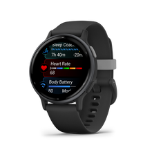 Lade das Bild in den Galerie-Viewer, Garmin | VÍVOACTIVE 5 FEKETE, SZILIKON SZÍJJAL (ED)
