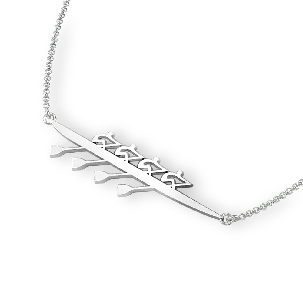 Rowing necklace - four pairs of rowing | Strokesides Designs