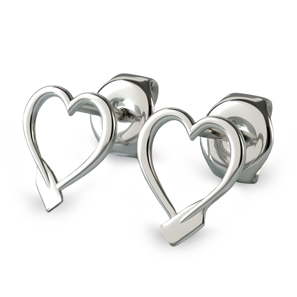 Paddle earrings - heart-shaped paddle | Strokeside Design